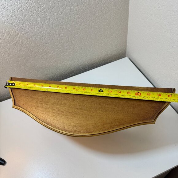 Vtg Dart Ind. Wall Shelf #3056 Gold Ornate Hollywood Regency MCM Roses Gilt USA - Picture 9 of 16